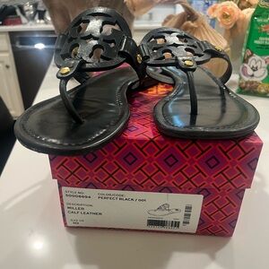 Tory Burch Black Miller Sandals